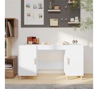 vidaXL Bureau Blanc 140x50x75 cm Bois d'ingénierie 812762