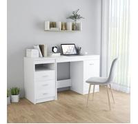 vidaXL Bureau blanc 140x50 cm