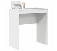 vidaXL Bureau Blanc 70 x 40 x 76 cm – Bois d'ingénierie, Compact avec rangement