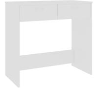 vidaXL Bureau Bois d'ingénierie Blanc 80x40x75 cm
