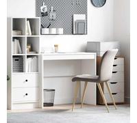 vidaXL Bureau Blanc 90 x 40 x 76 cm, Bureau Compact, Style Moderne, Espace de Travail Ergonomique, Table d'écriture Pratique, Meuble Durable pour Petits espaces