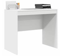 vidaXL Bureau Blanc 90 x 50 x 76 cm, Bureau Compact, Style Moderne, Espace de Travail Ergonomique, Table d'écriture Pratique, Meuble Durable pour Petits espaces