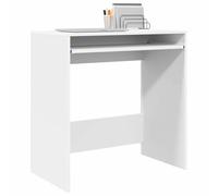 vidaXL Bureau avec étagère Bois d'ingénierie Blanc 77,5 x 43 x 79 cm 869514