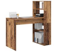 vidaXL Bureau Bois Ancien 113 x 54 x 120 cm Bois d'ingénierie, Bureau d'étude Moderne, Pratique pour Votre Salon, Surface Solide, pour Un Espace de Travail organisé