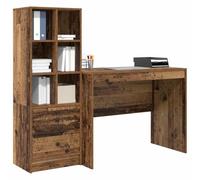vidaXL Bureau Bois Ancien 145.5 x 50 x 127 cm 2 pc | Y'a vraiment de la place pour toutes tes affaires, Super costaud contre les rayures, ça tient la route,