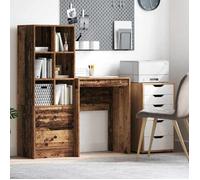 vidaXL Bureau Bois Ancien 60 x 40 x 76 cm, Bureau Compact, Style Moderne, Espace de Travail Ergonomique, Table d'écriture Pratique, Meuble Durable pour Petits espaces