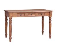 VidaXL Bureau bois d'acajou - Naturel