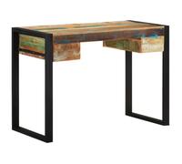 vidaXL Bureau Bois de Récupération Massif Table d'Ordinateur Informatique