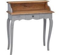 vidaXL Bureau Bois de récupération massif 80 x 40 x 92 cm Bois naturel(acajou) G