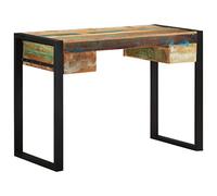 vidaXL Bureau Bois de Récupération Massif Table d'Ordinateur Informatique