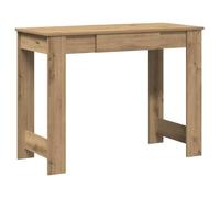 vidaXL Bureau chêne artisanal 100x45x75 cm bois d'ingénierie, bureau d'ordinateur, bureau debout, bureau avec rangement, bureau d'étude