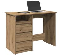 vidaXL Bureau chêne artisanal 102x50x75 cm bois d'ingénierie Marron