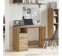 vidaXL Bureau chêne Artisanal 102x50x76 cm Bois d'ingénierie, Bureau, Bureau d'étude, Bureau d'ordinateur, mobilier de Bureau à Domicile