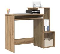 vidaXL Bureau Chêne artisanal 106 x 41 x 88.5 cm Bois d'ingénierie | Livré avec des étagères ouvertes pour un rangement rapide, Fini bois d'artisan classe pour une ambiance actuelle,