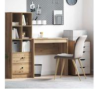 vidaXL Bureau Chêne Artisanal 80 x 40 x 76 cm, Bureau Compact, Style Moderne, Espace de Travail Ergonomique, Table d'écriture Pratique, Meuble Durable pour Petits espaces