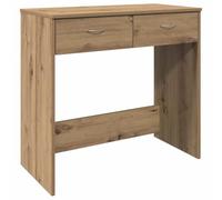 vidaXL Bureau Chêne artisanal 855993 - 80x40x75 cm, bois d'ingénierie - Marron G