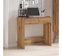 vidaXL Bureau Chêne artisanal 855993 - 80x40x75 cm, bois d'ingénierie - Marron G