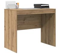 Bureau chêne artisanal 90 x 50 x 76 cm - Bois d'ingénierie, style contemporain, rangement