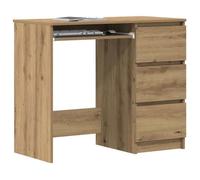 vidaXL Bureau Chêne artisanal 90x45x76 cm Bois d'ingénierie Marron