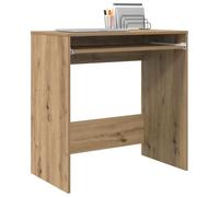 vidaXL Bureau Chêne Artisanal 77,5 x 43 x 79 cm Bois d'ingénierie, Bureau Moderne pour Domicile, Rangement intégré, Design Ergonomique, Surface Robuste, Espace de Travail Efficace