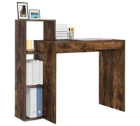 vidaXL Bureau Chêne fumé 100 x 40 x 90 cm Bois d'ingénierie, Bureau Moderne pour Salon, Pratique et élégant, Espace de Travail rectangulaire Compact