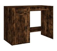 vidaXL Bureau Chêne fumé 100x49x75 cm Bois d'ingénierie