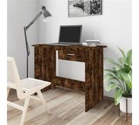 vidaXL Bureau - Chêne fumé