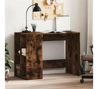 vidaXL Bureau chêne fumé 102x50x75 cm bois d'ingénierie – bureau à domicile Marron
