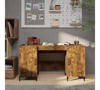 vidaXL Bureau Chêne fumé 140x50x75 cm