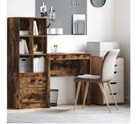 VIDAXL Bureau chêne fumé 70 x 40 x 76 cm - bureau compact en bois d'ingénierie avec rangement
