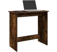 vidaXL Bureau chêne fumé 80x40x75 cm bois d'ingénierie, bureau, bureau d'étude,, bureau d'ordinateur, mobilier de bureau à 860458 Marron G