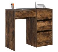 vidaXL Bureau Chêne fumé Bois d'ingénierie 90 x 37,5 x 75 cm | Un look moderne et pratique avec une finition chêne fumé,