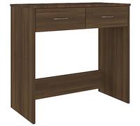 vidaXL Bureau chêne Marron 80x40x75 cm Bois d'ingénierie
