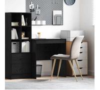 vidaXL Bureau Chêne Noir 70 x 50 x 76 cm, Bureau Compact, Style Moderne, Espace de Travail Ergonomique, Table d'écriture Pratique, Meuble Durable pour Petits espaces