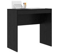 vidaXL Bureau Chêne Noir 80 x 40 x 76 cm, Bureau Compact, Style Moderne, Espace de Travail Ergonomique, Table d'écriture Pratique, Meuble Durable pour Petits espaces
