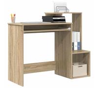 vidaXL Bureau Chêne Sonoma 106 x 41 x 88.5 cm Bois d'ingénierie, Bureau Moderne et Robuste pour Le Bureau à Domicile, Ergonomique et Compact, idéal pour étudiant avec Rangement
