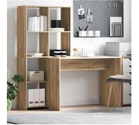 vidaXL Bureau Chêne sonoma 138.5 x 55 x 143 cm Bois d'ingénierie 3337251