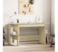 vidaXL Bureau chêne sonoma 140x50x75 cm bois d'ingénierie Marron