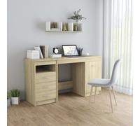 Vidaxl Bureau Chêne Sonoma 140x50x76 Cm Aggloméré