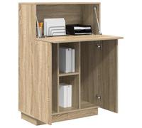 vidaXL Bureau Chêne Sonoma 71.5 x 31.5 x 106.5 cm Bois d'ingénierie | Style contemporain avec finition en chêne sonoma, Pas mal de place pour tout organiser,