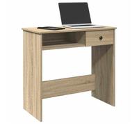 vidaXL Bureau Chêne Sonoma 80x40x75 cm Aggloméré, Bureau d'ordinateur, Bureau Debout, Bureau avec Rangement, Bureau d'étude