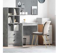 vidaXL Bureau Gris béton 60 x 50 x 76 cm, Bureau Compact, Style Moderne, Espace de Travail Ergonomique, Table d'écriture Pratique, Meuble Durable pour Petits espaces
