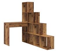 Vidaxl Bureau D'angle Bois Ancien 101.5 X 149.5 X 149.5 Cm