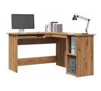 vidaXL Bureau d'angle chêne artisanal 120x140x75 cm bois d'ingénierie, bureau, bureau d'étude, mobilier de bureau à domicile, bureau d'ordinateur