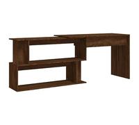 vidaXL Bureau d'angle Chêne Marron 200x50x76 cm Bois d'ingénierie, Bureau, Bureau d'étude, mobilier de Bureau à Domicile, Bureau d'ordinateur