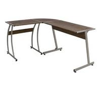 vidaXL Bureau d'angle marron bois d'ingénierie