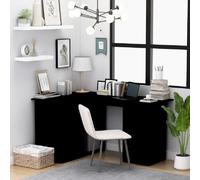 vidaXL Bureau d'angle Noir