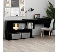 Bureau d angle Noir 200x50x76 cm Bois d'ingénierie