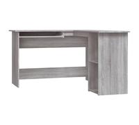 vidaXL – Bureau d'angle Sonoma gris 120×140×75 cm en bois d'ingénierie