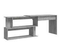 vidaXL Bureau d'angle Sonoma gris 200x50x76 cm Bois d'ingénierie